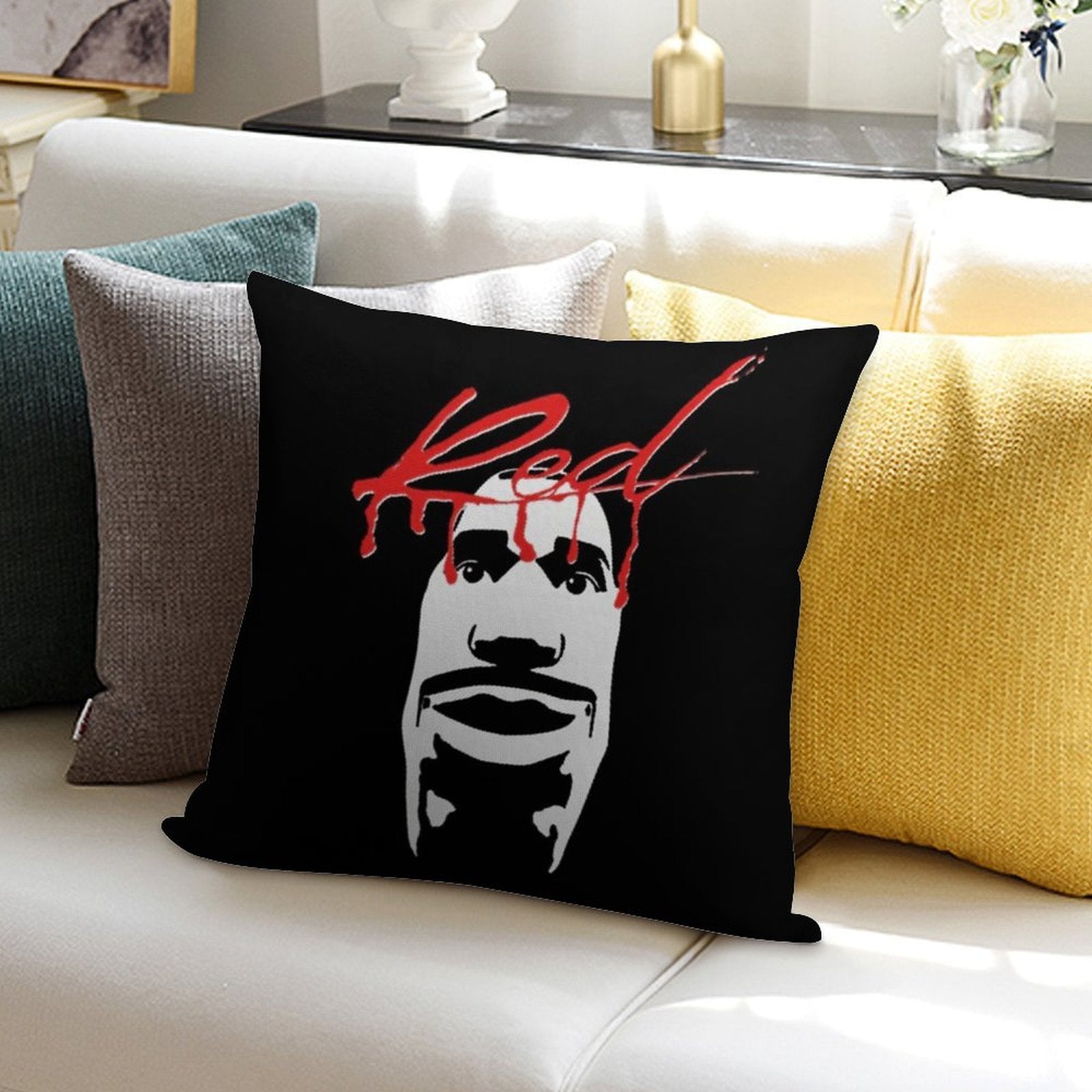 FN X Playboi Carti Soft Bedroom Essential Throw Pillow