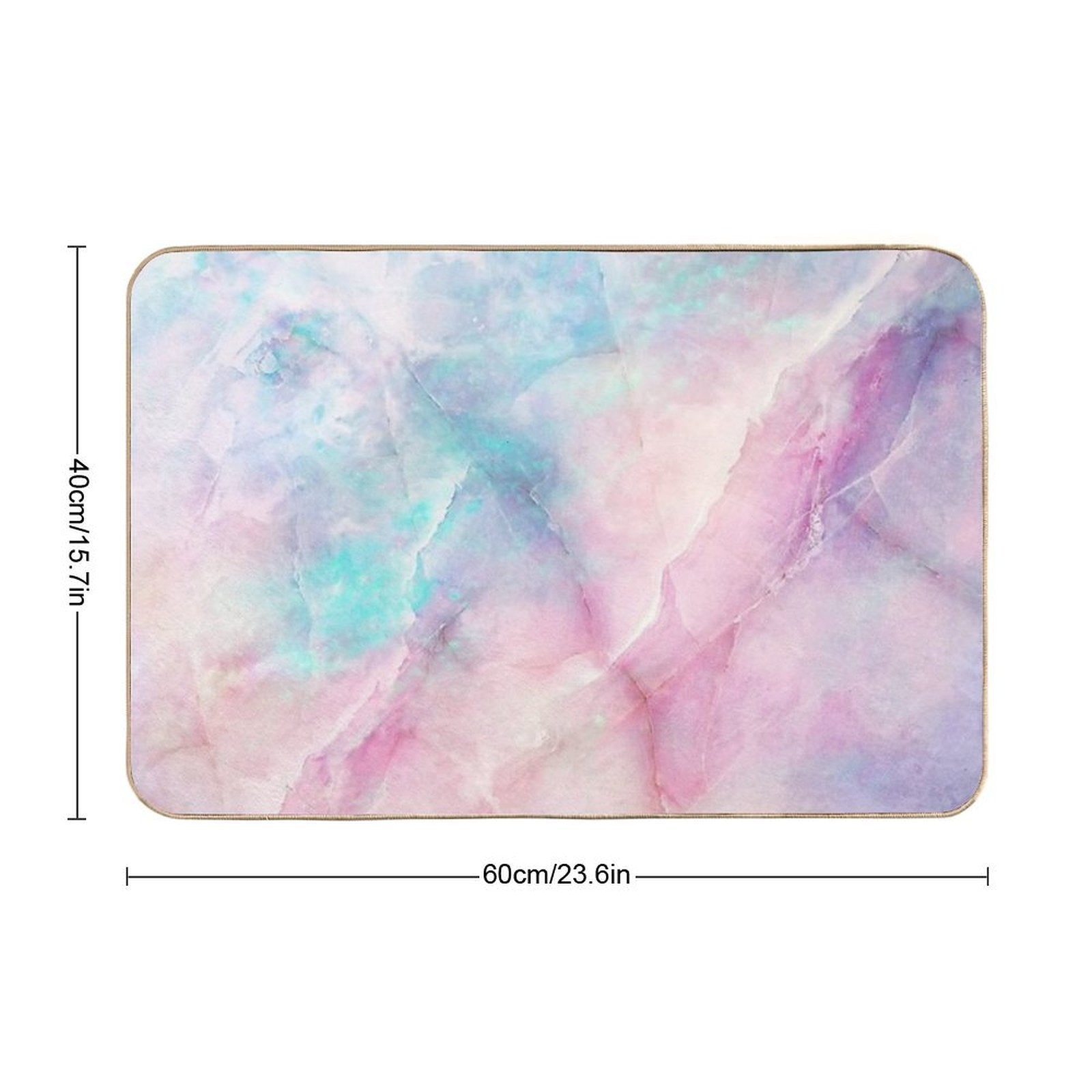 Iridescent Marble  Eco-Friendly Bath Mat