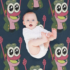 Happy Sprig  Amphibia Shrink-resistant Throw Blanket