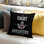 The Light Infantry (distressed) Soft Anti-Pilling Throw Pillow