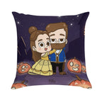 Pibu-beauty And Beast - Pibubear Soft Ultra-Soft Texture Throw Pillow