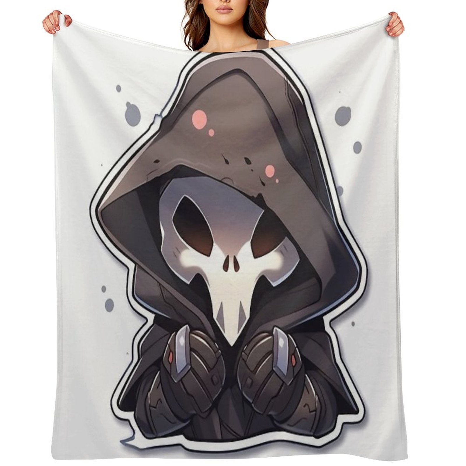 Cute Reaper Durable Throw Blanket