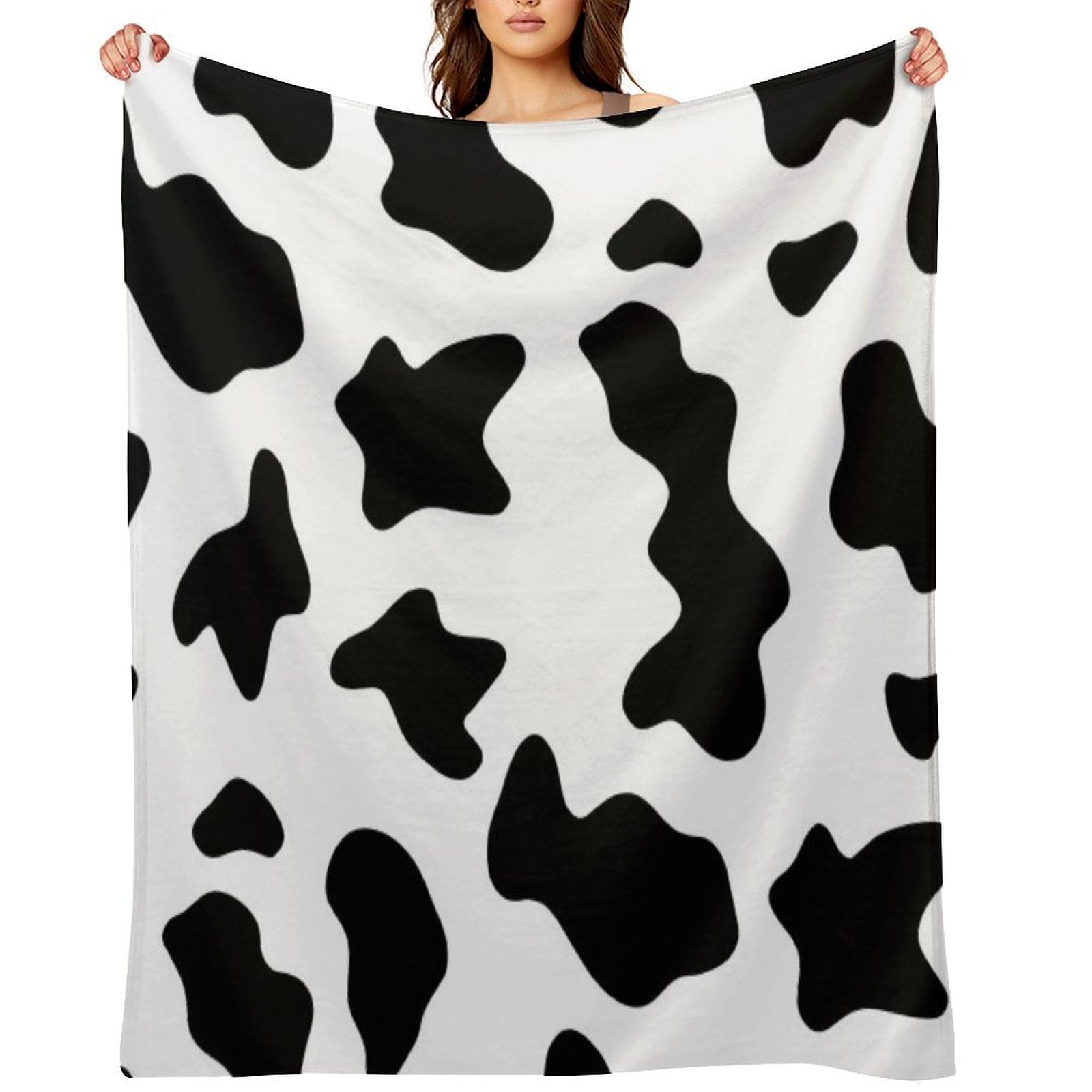Cow Halloween Costume Multi-functional Throw Blanket