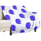 Blueberry As A Macaw (Head View) Shrink-resistant Throw Blanket