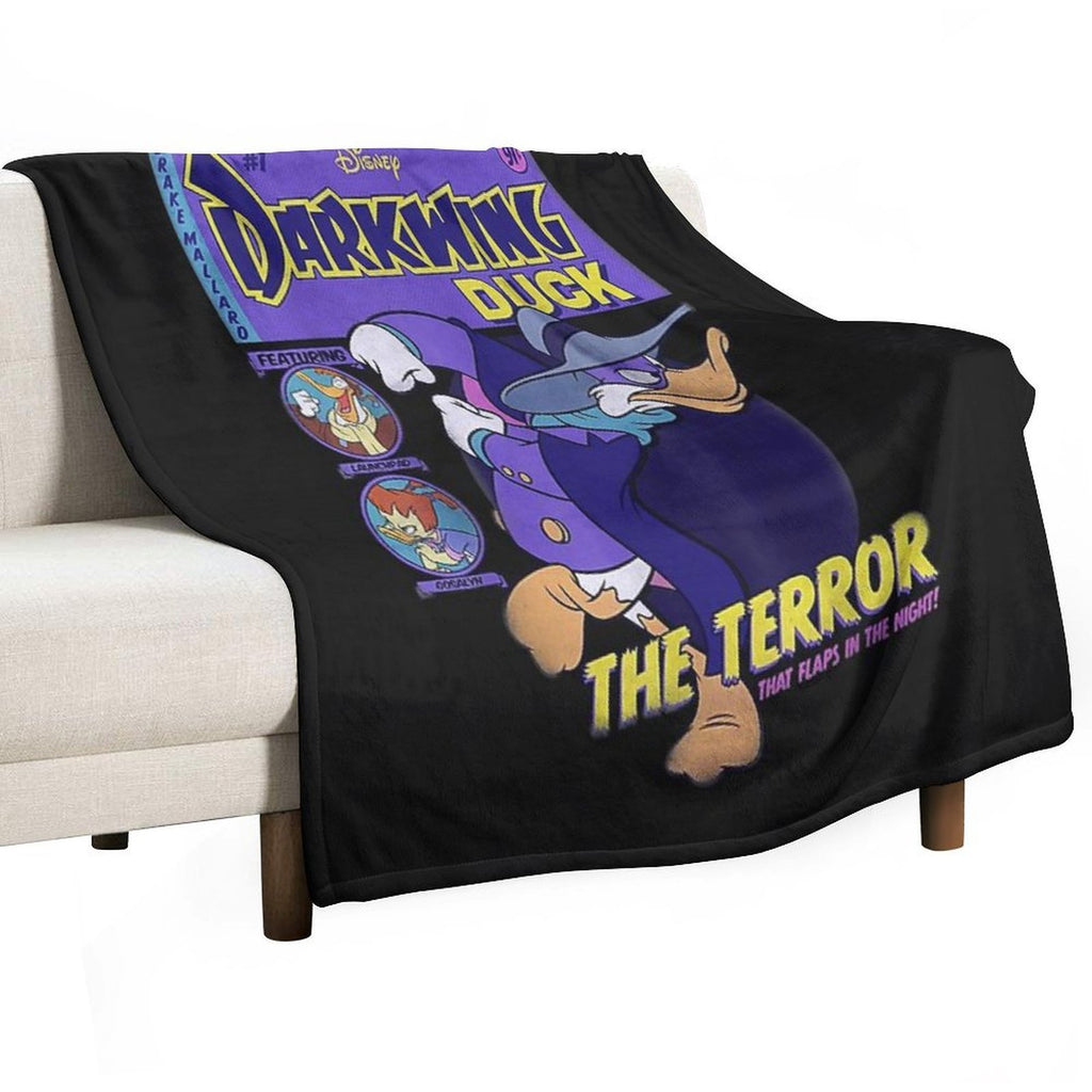 Darkwing Duck Comic Cover T-Shirt Machine-washable Throw Blanket