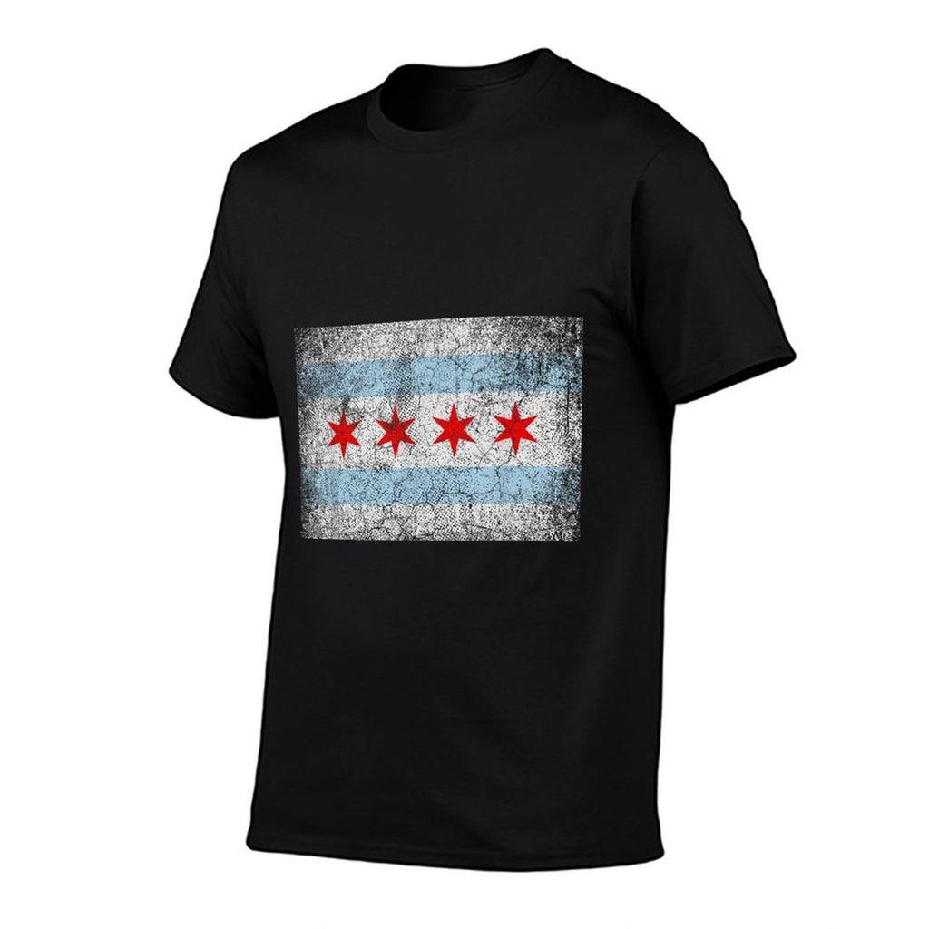 Chicago Distressed Vintage Style Pride Men Women  Stretchy T-Shirt