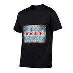 Chicago Distressed Vintage Style Pride Men Women  Stretchy T-Shirt