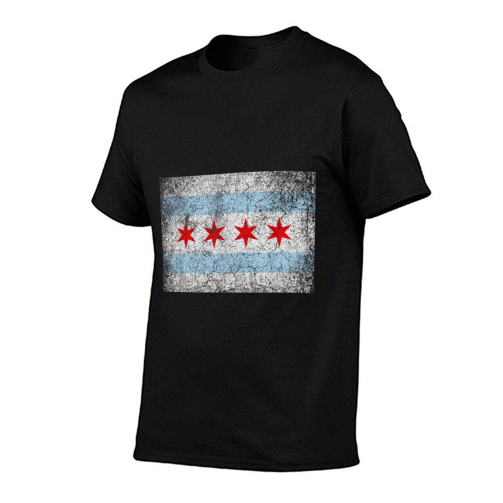 Chicago Distressed Vintage Style Pride Men Women  Stretchy T-Shirt