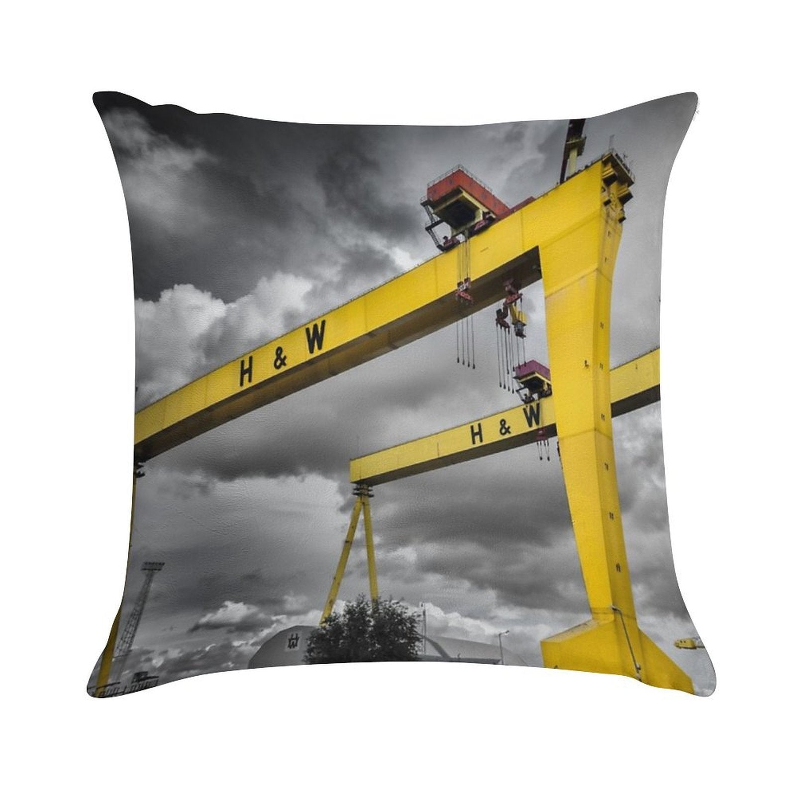 Belfast Shipyard 7 Soft Bedroom Essential Throw Pillow