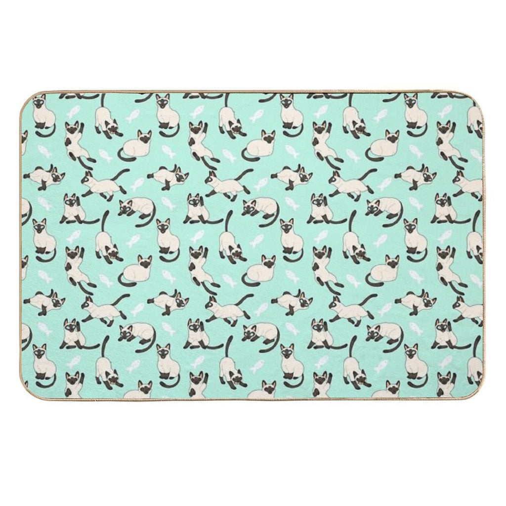 Siamese Cats  Pet-Safe Bath Mat