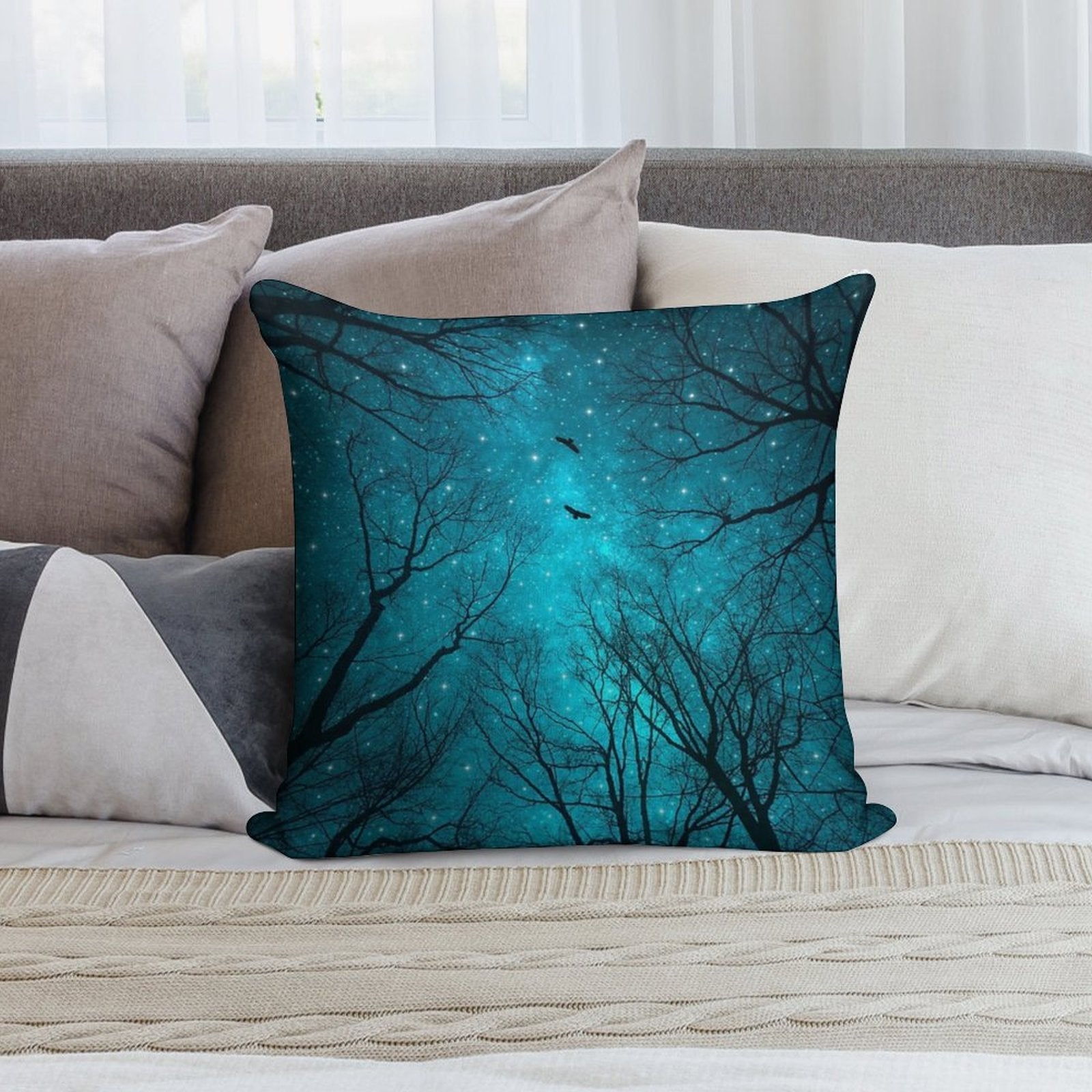 Stars Can't Shine Without Darkness Soft Home Decor Throw Pillow