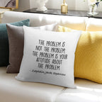 The Problem Is Not The Problem - Jack Sparrow Soft Shrink-Resistant Throw Pillow