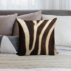 Zebra Fur Print Soft Luxury Feel Throw Pillow