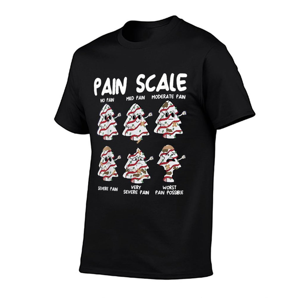 Pain Scale Xmas Tree Cakes Merry Christmas Xmas Holiday  Lightweight T-Shirt