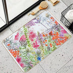 WildFlowers And Berries  Multi-Purpose Bath Mat