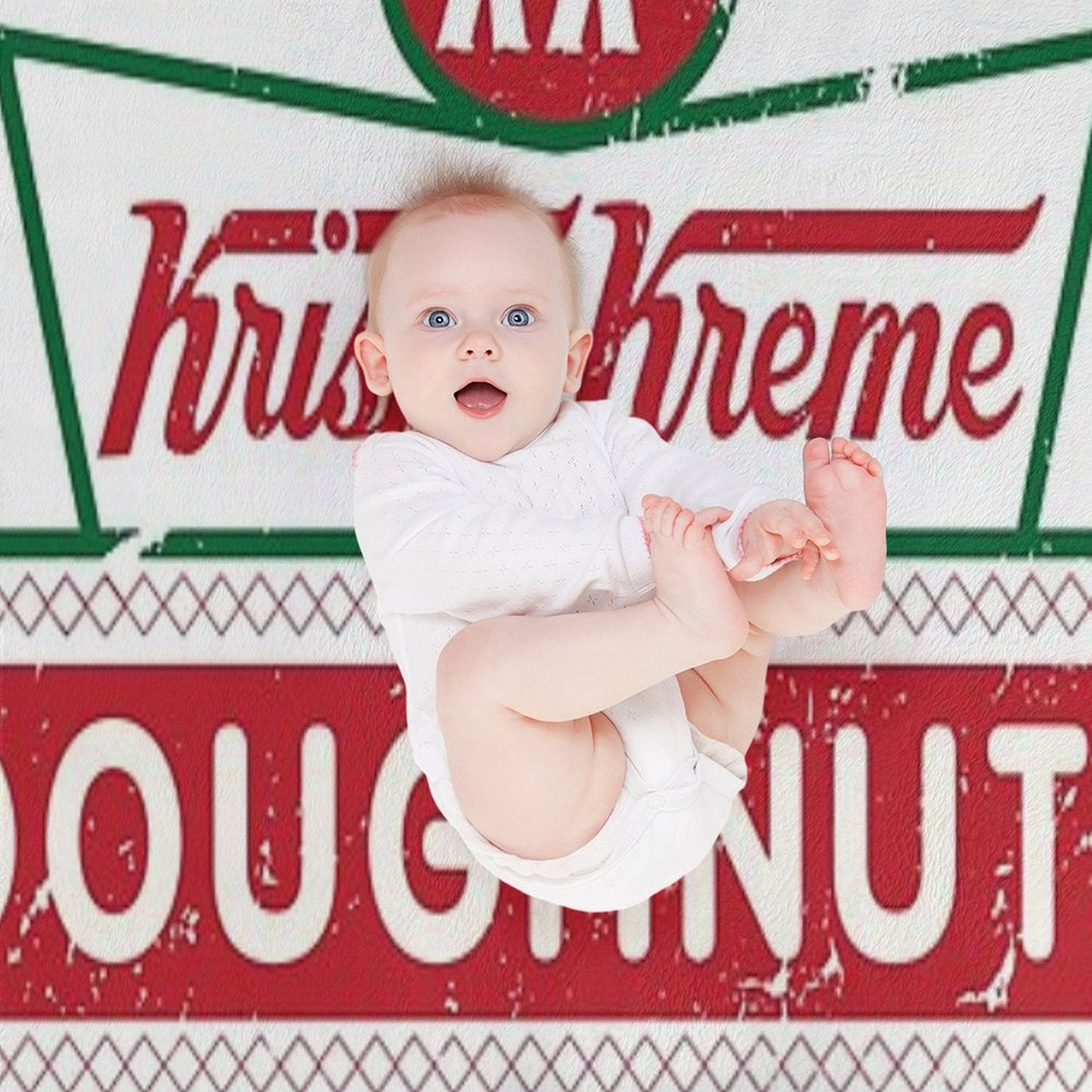 Neon Betta Krispy Kreme AFans Out Wrinkle-free Throw Blanket