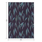 Eucalyptus Leaves Shrink-resistant Throw Blanket