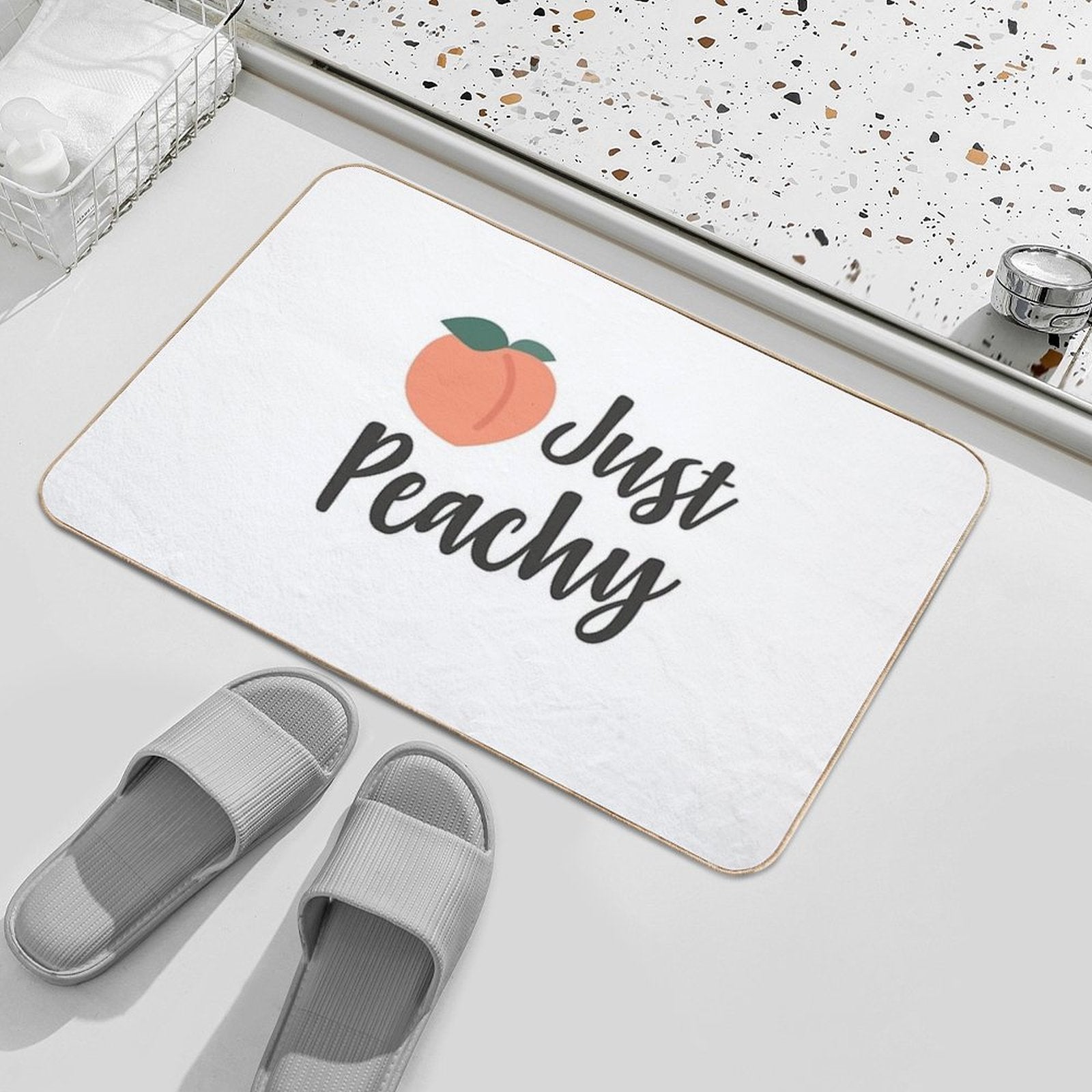 Just Peachy  Anti-Trip Bath Mat