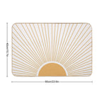 Sunrise Art, Modern Boho Sun  Anti-Trip Bath Mat