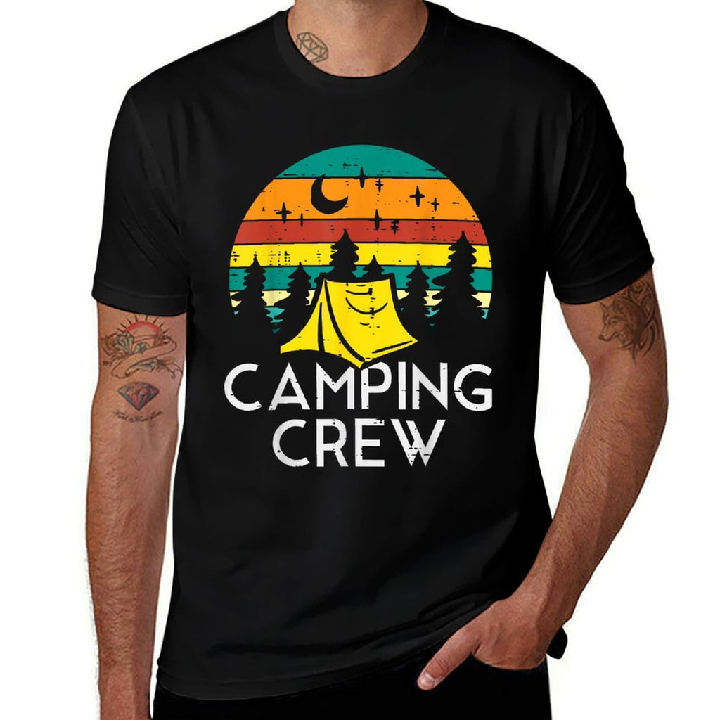Camping Crew Cute Camper Boys Girls Kids Youth Toddler  Odor-resistant T-Shirt