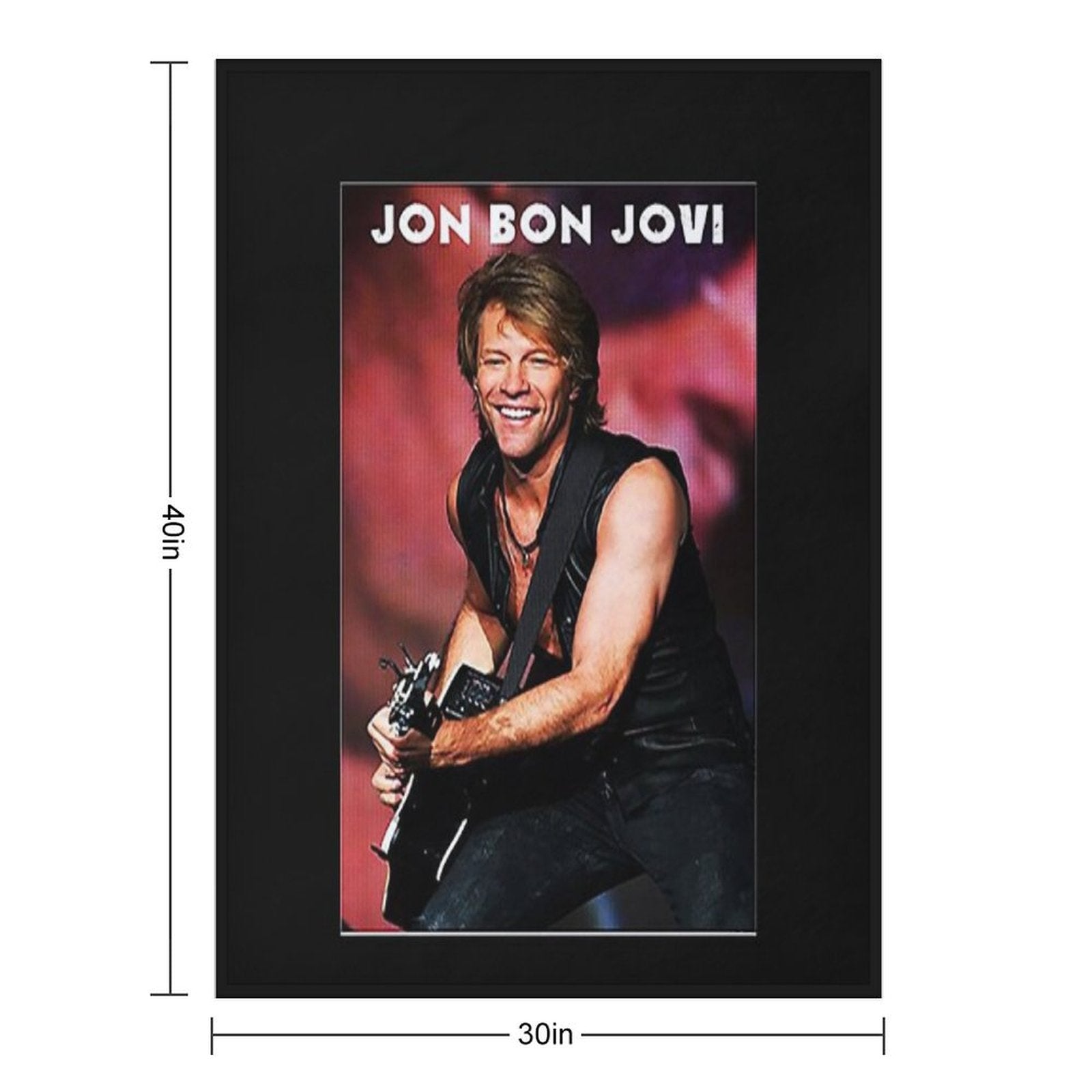 BONS JOVIS ROCKS BAND ON TOUR 2022 Sustainable Throw Blanket