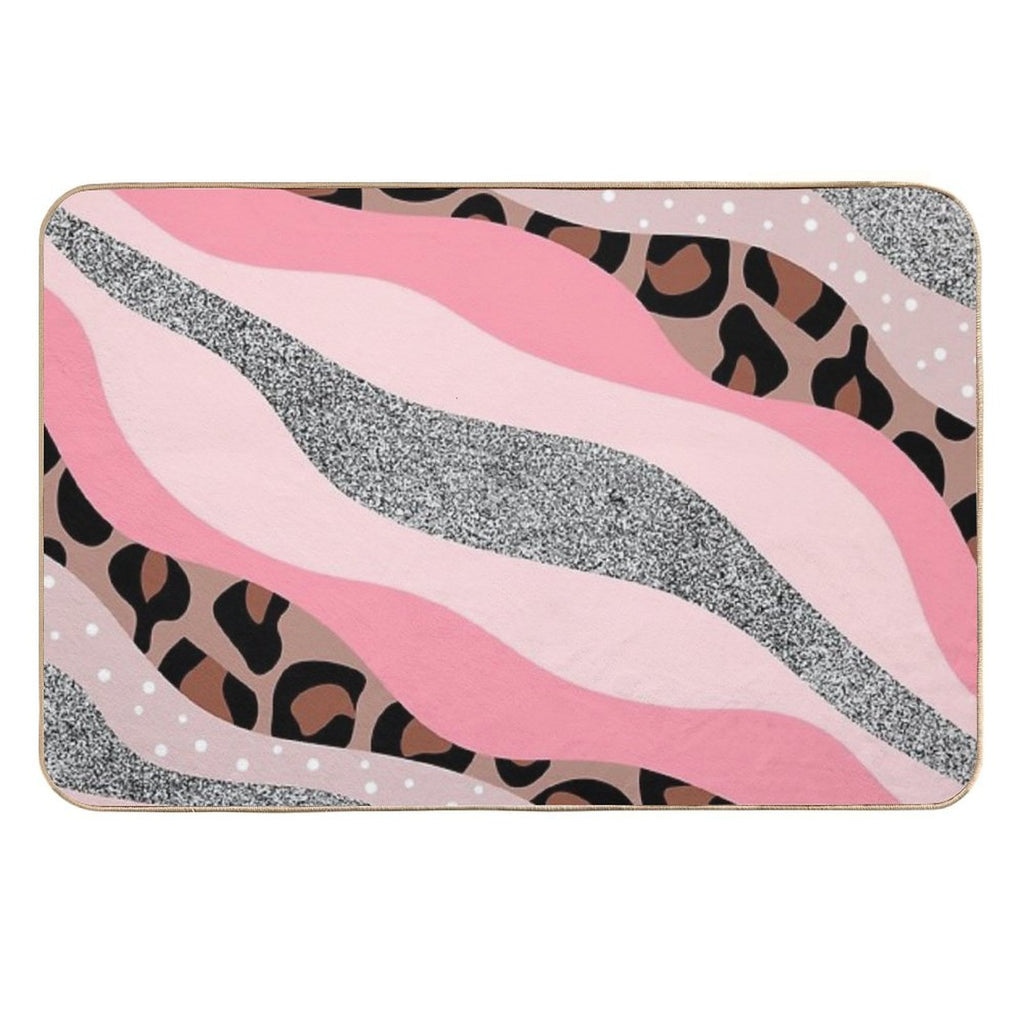 Aesthetic Pink  Dirt-Trapping Bath Mat