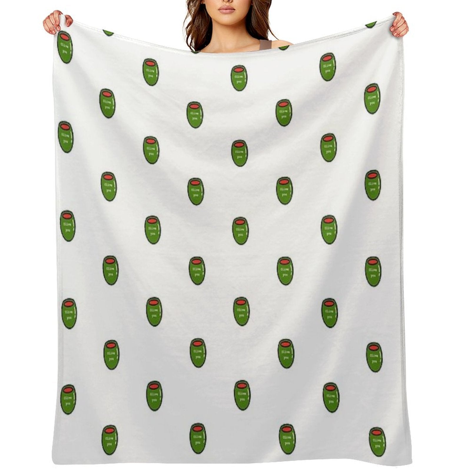 Olive You Premium Throw Blanket