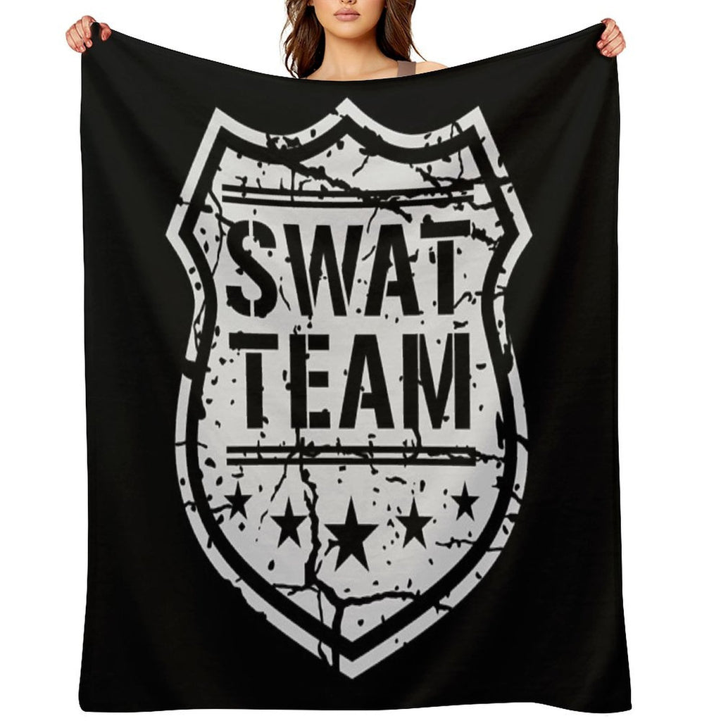 Swat Team Shield Versatility Throw Blanket