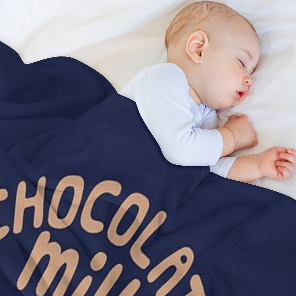 Chocolate Milk And Monster Trucks Velvety-soft Throw Blanket