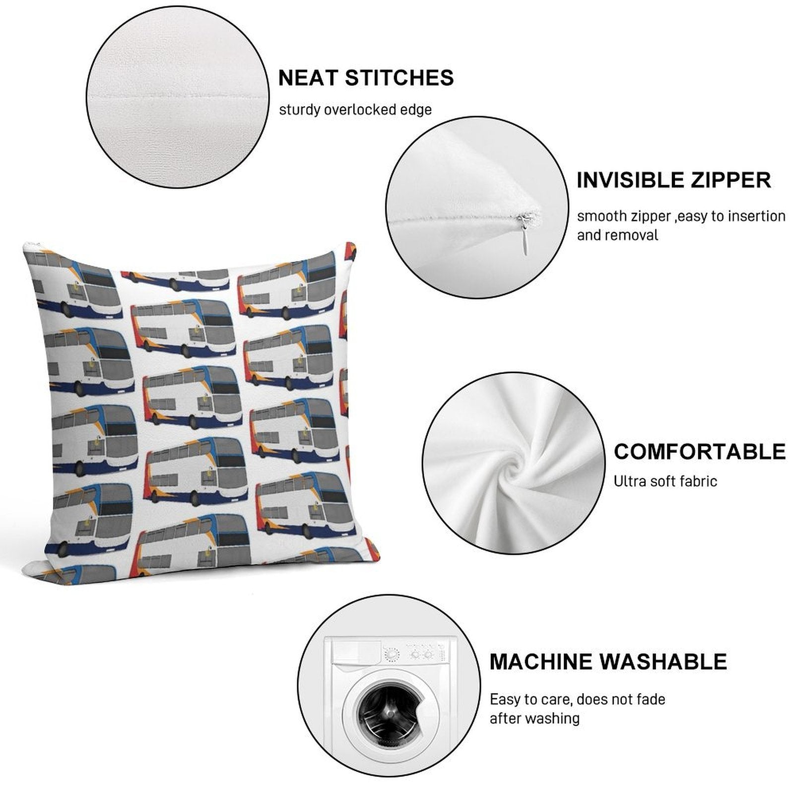 Stagecoach 'beachball' E400 Soft Shrink-Resistant Throw Pillow