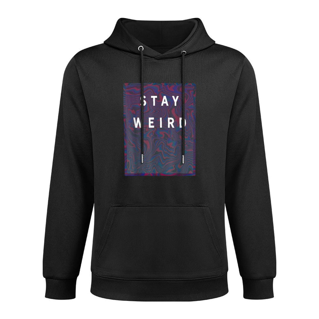 Awesome Eboy Trippy Abstract Design Psychedelic Stay Weird Adjustable Hood Hoodie