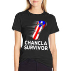 Chancla Survivor Puerto Rico Funny Spanish Joke Gift Idea  Graphic-printed T-Shirt