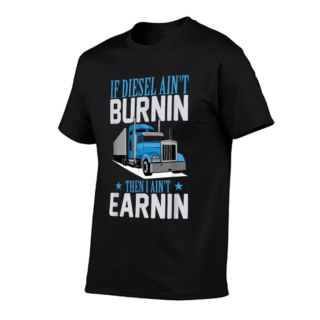 Truck Driver Funny Mens Trucker Semi-Trailer Truck  Wrinkle-resistant T-Shirt