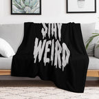 Stay Weird Compact Throw Blanket