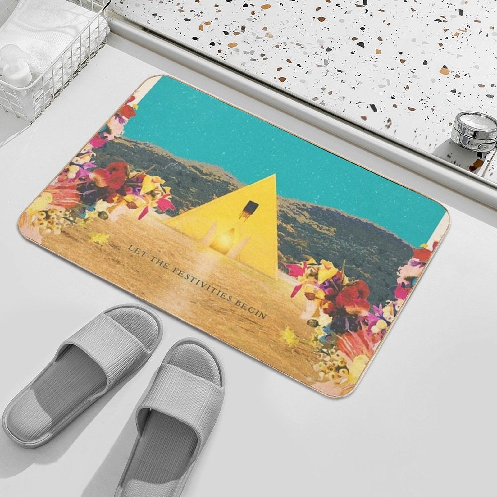 Prisma Yellow  Dirt-Trapping Bath Mat