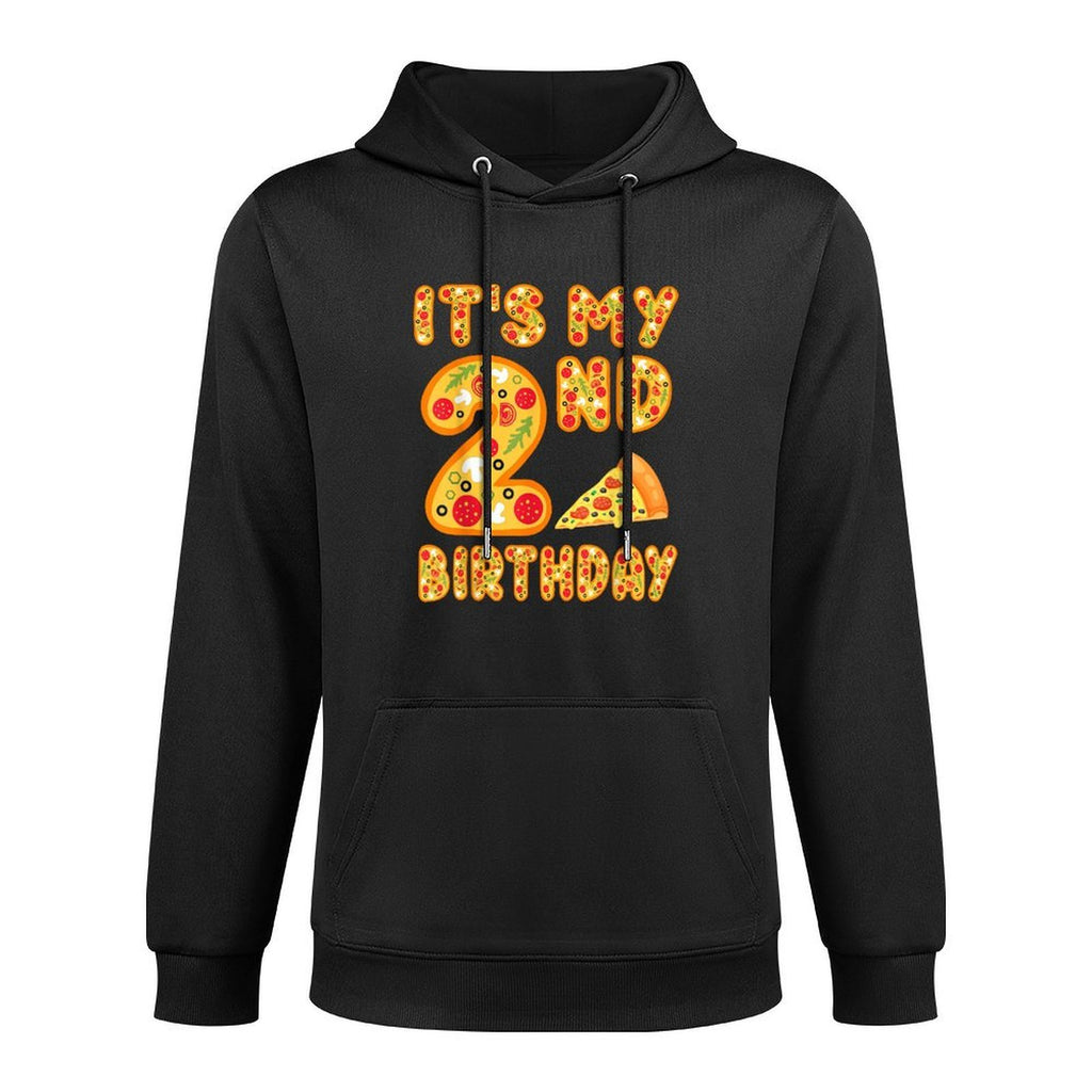 2 Years Old Boys Girls Kids 2nd Birthday Pizza Family Colorfast Hoodie