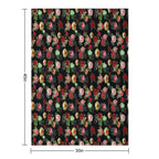 Victorian Death in Black Quick-dry Throw Blanket