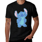 Disney Lilo  Stitch Fluffy Cute Pose Stitch  Durable T-Shirt