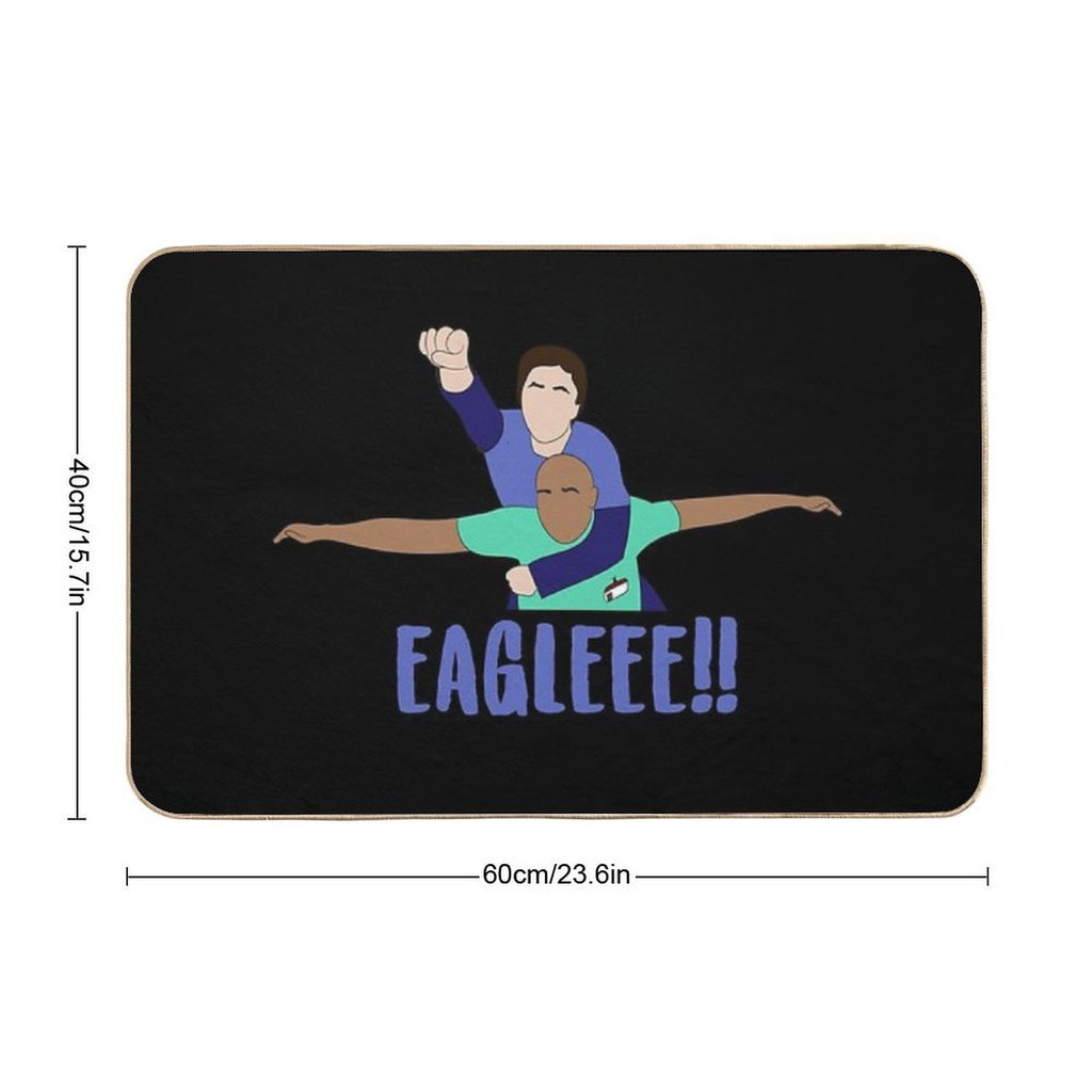 Scrubs JD And Turk Eagle Funny Quote  Stain-Proof Bath Mat