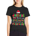 Jolliest Bunch Of Lunch Ladies Of Playground Xmas Colorful  Trendy Pattern T-Shirt