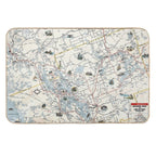 Muskoka Lakes Tourist Map 1949  Slip-Resistant Bath Mat