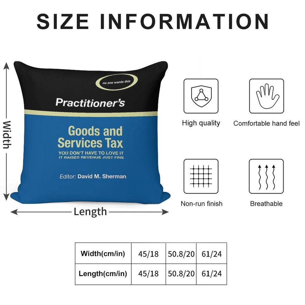 The Practitioners Goods And Services Tax, Annotated Soft Style Accent Throw Pillow