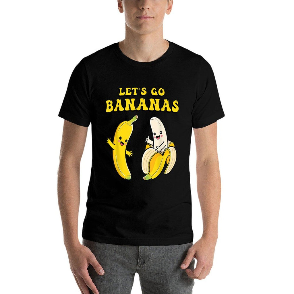 Kids Banana Funny Costume Lets Go Bananas Cute Boys Girls  Heathered Texture T-Shirt