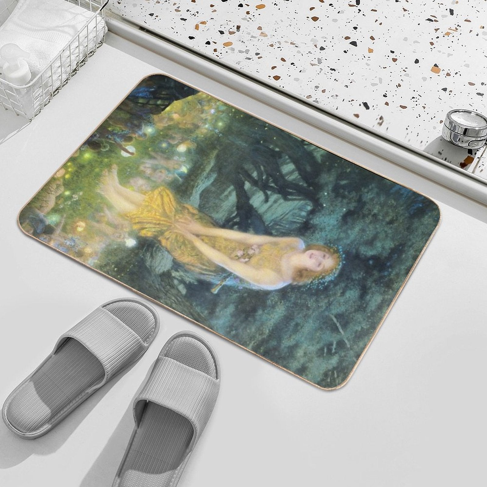 Midsummer Eve Edward Robert Hughes  Multi-Purpose Bath Mat