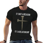 It’s Not A Religion, Its A Personal Relationship Cross  Odor-resistant T-Shirt