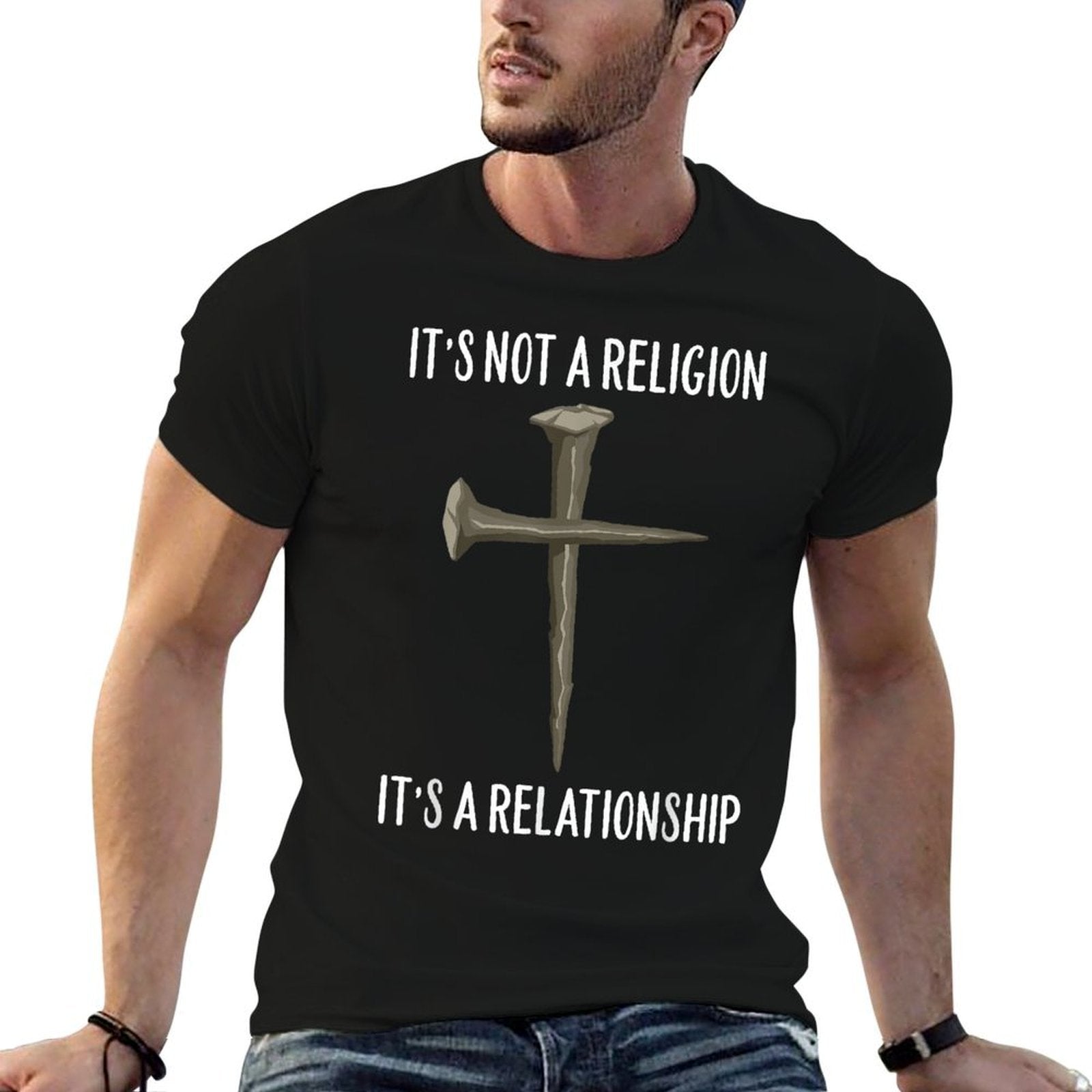 It’s Not A Religion, Its A Personal Relationship Cross  Odor-resistant T-Shirt