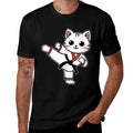 Karate Taekwondo Funny Cat Jiu Jitsu Women Girls MMA  Moisture-wicking T-Shirt