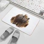 Rhino Baby, African Animal Motifs, Gift Idea for Animal Lovers  Long-Lasting Bath Mat