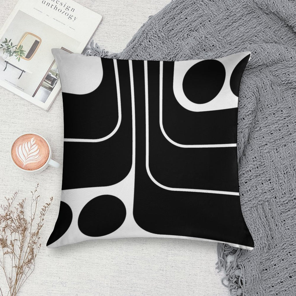 Retro Geometric Design 629 Soft Ultra-Soft Texture Throw Pillow