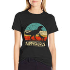 Pappysaurus T Rex Dinosaur Pappy Saurus Family Matching  Trendy Pattern T-Shirt